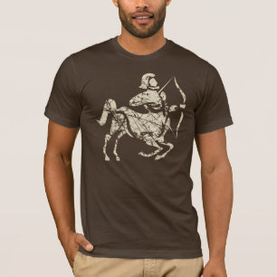 Camiseta Símbolo Zodiac Sagittarius Grunge Nov. 22 dezembro