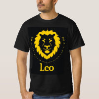 Símbolo Zodiacal de Leão com Cabeça de Leão Dourad