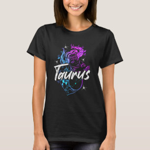 Camiseta Símbolo Zodiodítico Taurus Belo Nascer De Rapariga