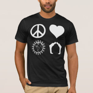 Camiseta Simbologia de PLUR (camisa escura)
