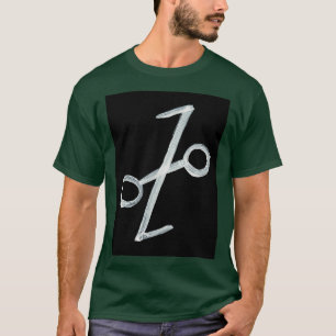 Camiseta Símbolos Alquímicos Dourados Largura Invertida