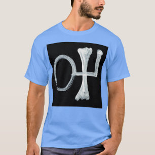 Camiseta Símbolos Alquímicos Dourados Seis Invertidos