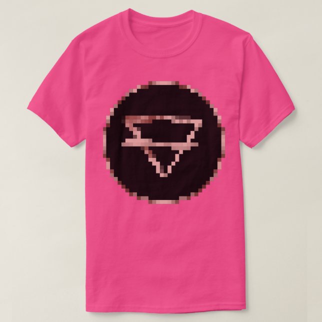 Camiseta Símbolos Alquímicos Pixel da Terra (Frente do Design)