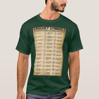 Camiseta Símbolos crochais e de tricô