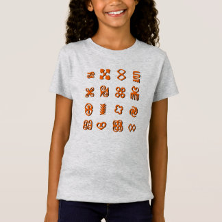 Camiseta Símbolos de Adinkra da África Ocidental