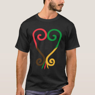Camiseta Símbolos de Adinkra Símbolos ganeses Símbolo de Ad