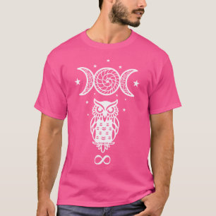 Camiseta Símbolos De Arte Pagan Da Deusa Da Lua Hekate
