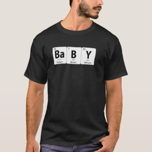 Camiseta Símbolos de Bário(Ba) Boro(B) E Yttrium(Y) Bebê