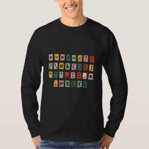 Camiseta Símbolos de Cálculo de Matemática