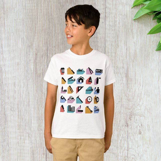 Camiseta Símbolos de Construção (Criador carregado)