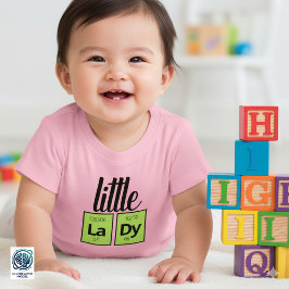 Camiseta Símbolos de Elementos da Tabela Periódica da Peque