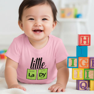 Camiseta Símbolos de Elementos da Tabela Periódica da Peque