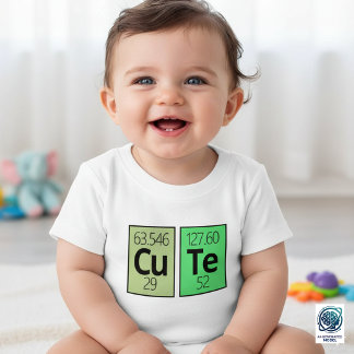 Camiseta Símbolos de Elementos da Tabela Periódica Fofos