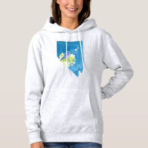 Camiseta Símbolos de Forma do Estado Bluebird de Nevada Mou