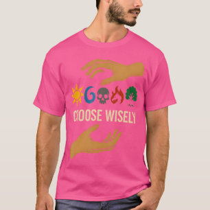 Camiseta Símbolos de Mana Coletando Magia - Escolha Sabiame