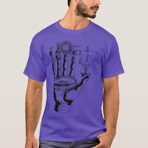 Camiseta Símbolos de Mão Alquimia Medieval