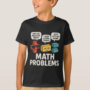 Camiseta Símbolos de Problemas Matemáticos Professor Engraç