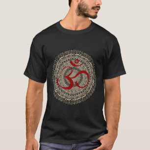 Camiseta Símbolos de Yoga Por Mona Om Yoga Ohm Meditação Hi