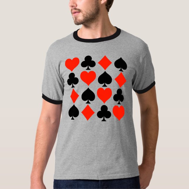 Camiseta Símbolos do cartão clássicos (Frente)
