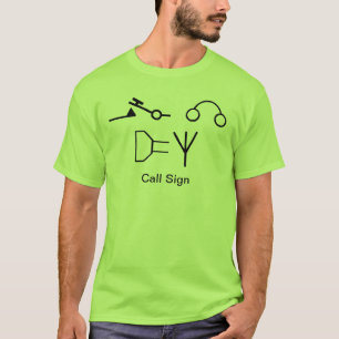 Camiseta Símbolos do diagrama esquemático elétrico para 