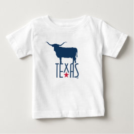 Camiseta Símbolos do Texas, Longhorn, azul-marinho