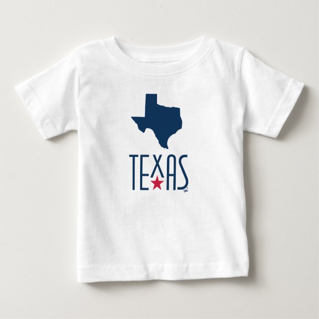 Camiseta Símbolos do Texas, Texas, marinho azul (Frente)