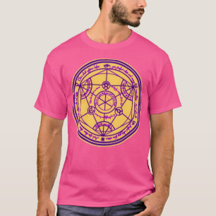 Camiseta Símbolos Geométricos Alquimia Sagrada Roxo e Amare