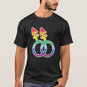 Camiseta Símbolos Lgbtq Direitos Gay Orgulho Orgulho Rainbo