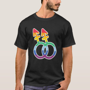 Camiseta Símbolos Lgbtq Direitos Gay Orgulho Orgulho Rainbo