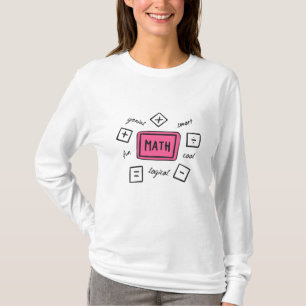 Camiseta Símbolos matemáticos Alunos e Pais