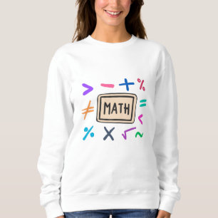 Camiseta Símbolos matemáticos para estudantes e pais