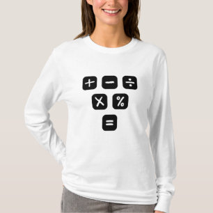 Camiseta Símbolos matemáticos sinais matemáticos