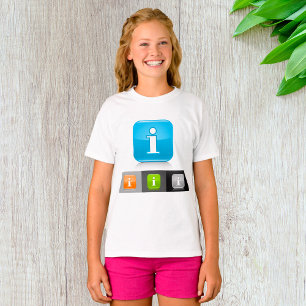 Camiseta Símbolos modernos de informações brilhantes