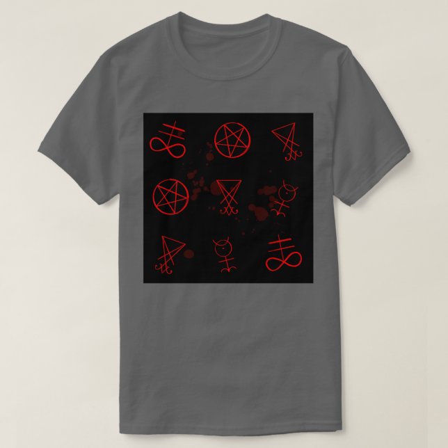 Camiseta Símbolos ocultos (Frente do Design)