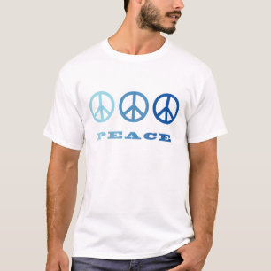 Camiseta Símbolos Paz 3 (Azul)