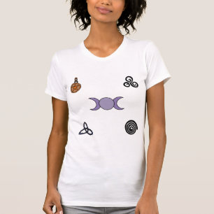 Camiseta Símbolos Wiccan e Pagan