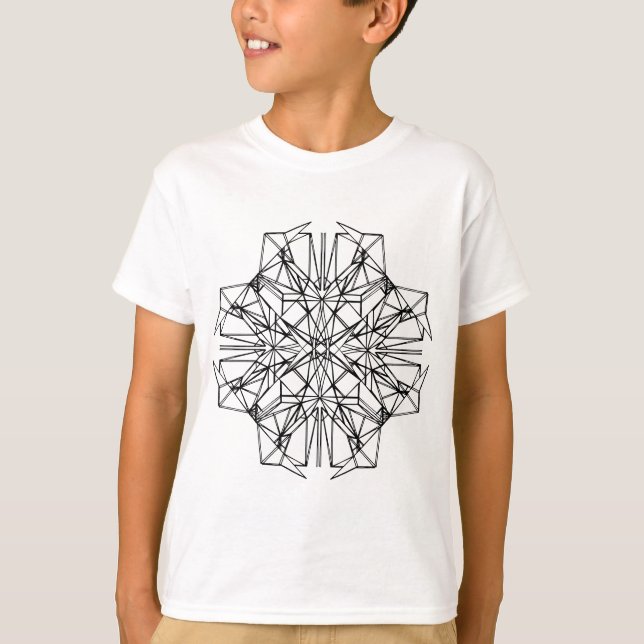 Camiseta simetria geométrica (Frente)