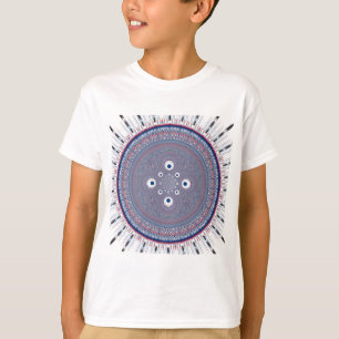 Camiseta Simetria hipnótica: Arte Geométrica Abstrato