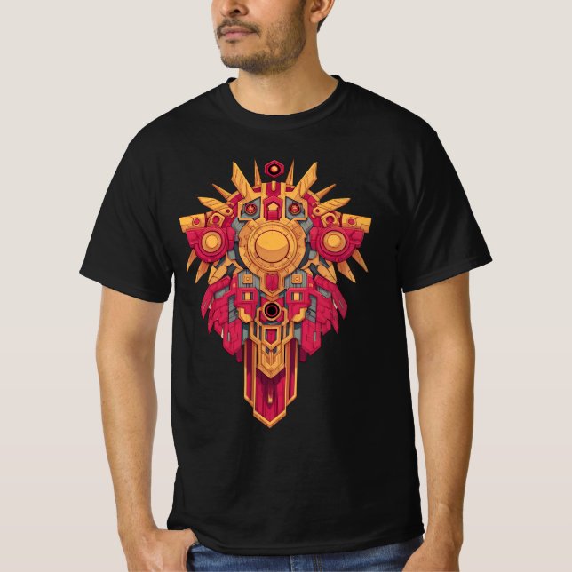 Camiseta Simetria radiante do emblema da guarda solar (Frente)