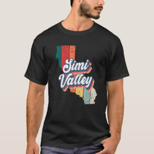 Camiseta Simi Valley City Retro Vintage Hometown Califórnia