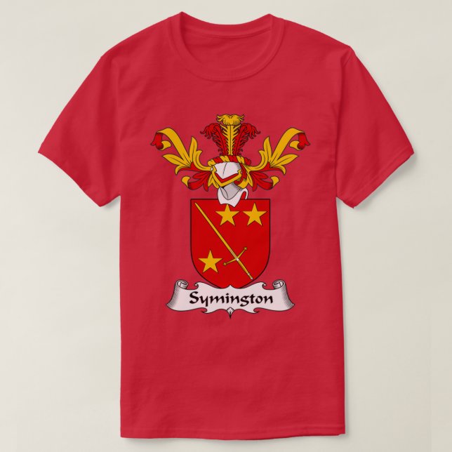 Camiseta Simington Casaco de Braços - Proteção para a Famíl (Frente do Design)