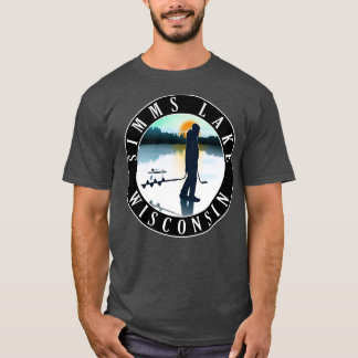 Camiseta Simms Lake Wisconsin Pesca De Gelo