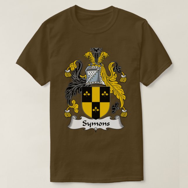 Camiseta Simões Casaco de Guarda Familiar de Armas (Frente do Design)