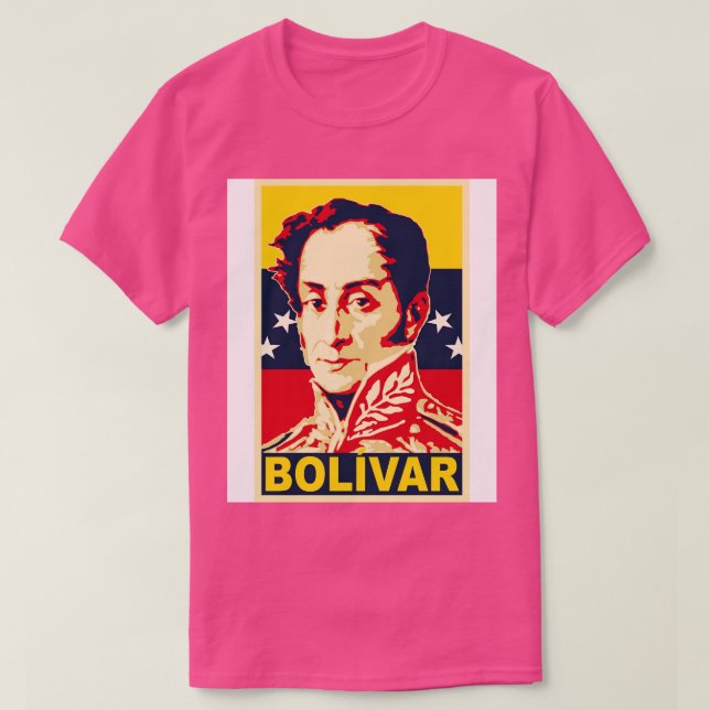 Camiseta Simon Bolivar Poster (Frente do Design)