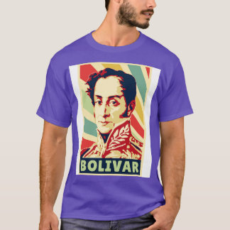 Camiseta Simon Bolivar Vintage Colors