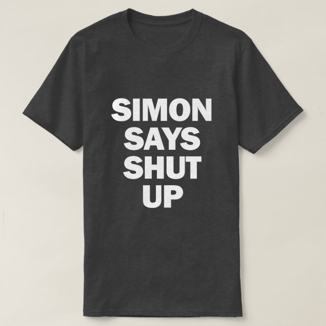 CAMISETA SIMON DISSE QUE CALA (Frente do Design)