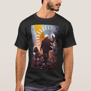 Camiseta Simon e pêssegos