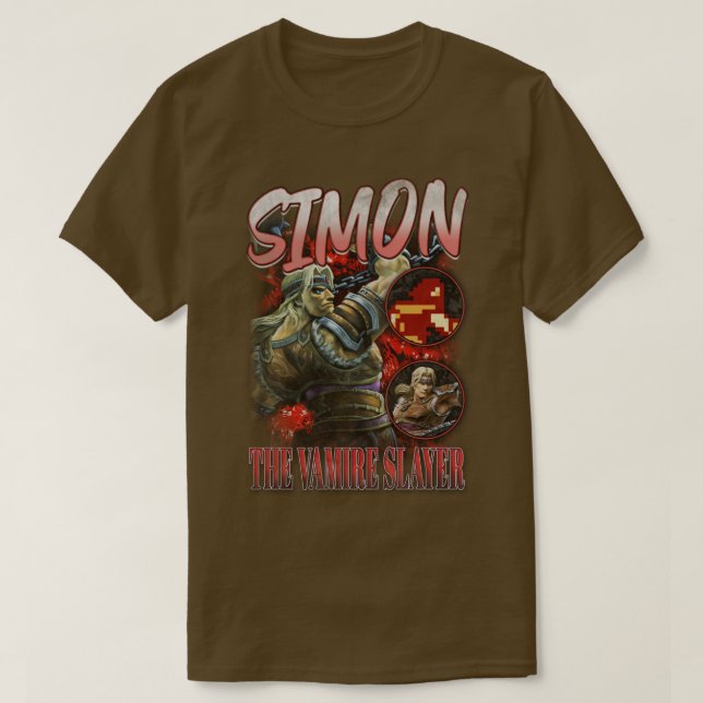 Camiseta Simon Vintage Rapper Tee (Frente do Design)