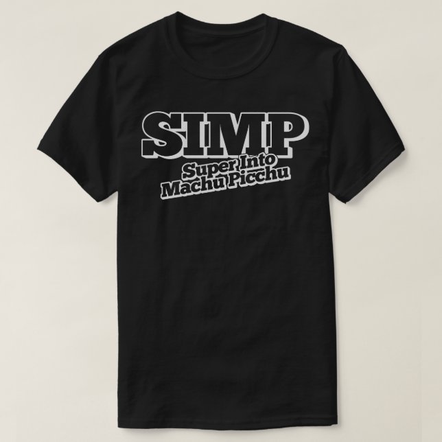 Camiseta SIMP Super Into Machu Picchu (Frente do Design)