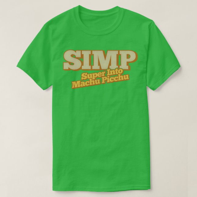 Camiseta SIMP Super Into Machu Picchu 1 (Frente do Design)